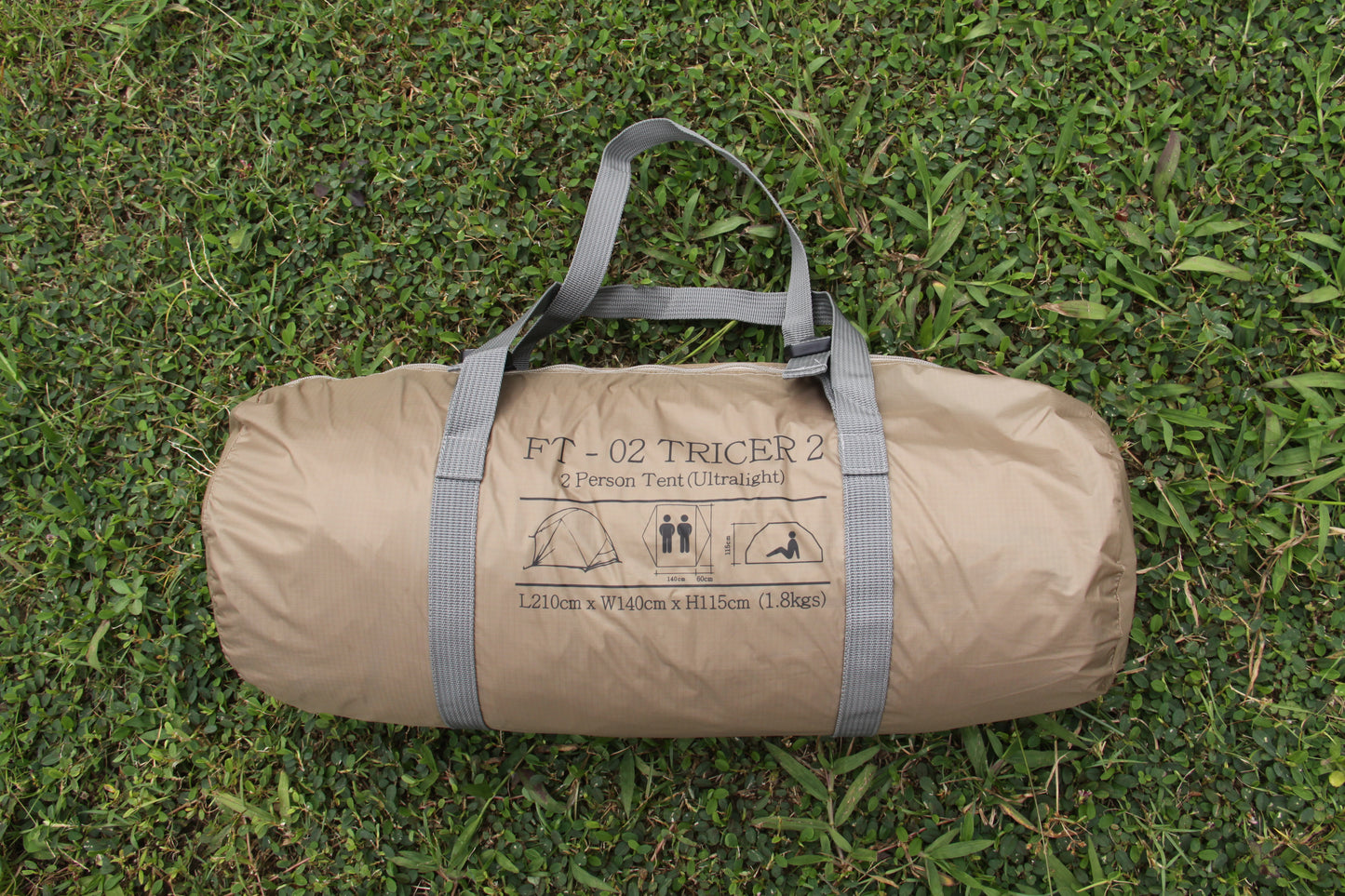Waterproof expert 2-person ultra-light Mongolian camping tent self-supporting camp double-layer two-door model