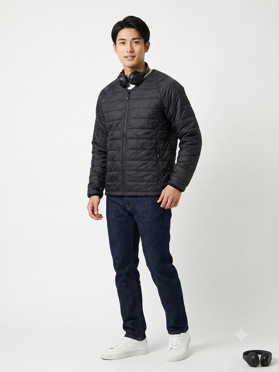 man padding jacket