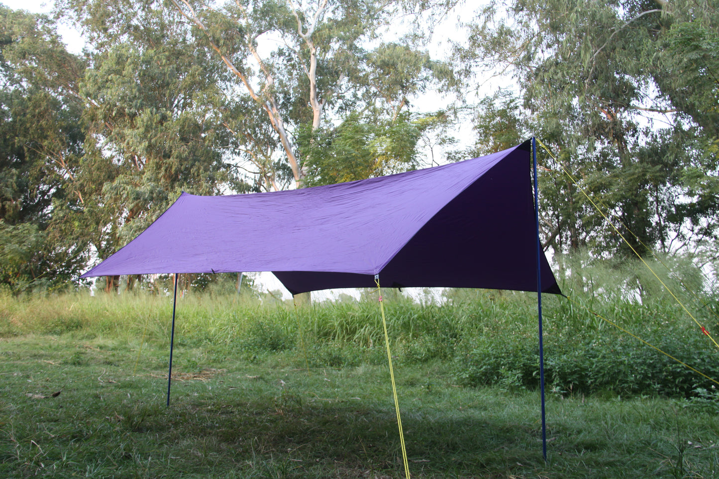 Waterproof Master Silver Base Ultralight Purple Camping Canopy UPF 50+ 350x300cm